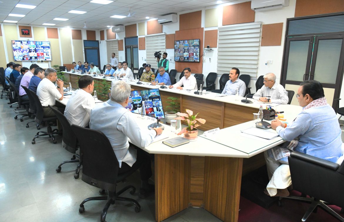 मुख्यमंत्री श्री भजनलाल शर्मा ने पहलगाम आतंकी हमले के मद्देनजर की कानून-व्यवस्था की समीक्षा