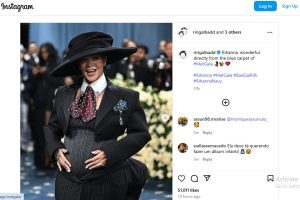 Met Gala 2025: सिंगर रेहाना ने मेट गाला के रेड कार्पेट पर ऑल ब्लैक लुक में फ्लॉन्ट किया बेबी बंप  