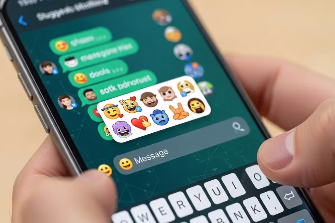 WhatsApp iOS में नया स्टिकर सजेशन फीचर: इमोजी टाइप करते ही भेजें स्टिकर और बचाएं समय