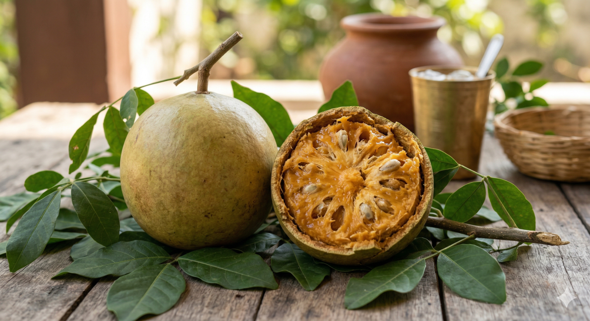 बेल पत्थर (Bael Fruit) का जूस पीने के 5 जबरदस्त फायदे; पेट की समस्याओं के लिए है प्राकृतिक इलाज।