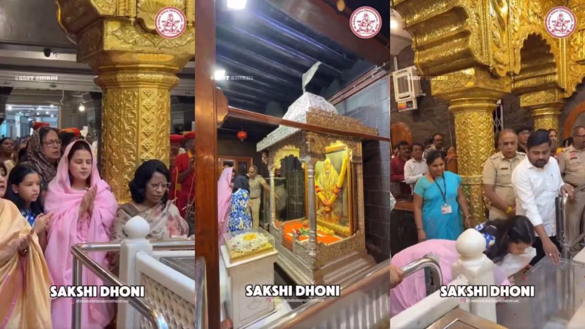 एमएस धोनी की वापसी की मन्नत? साक्षी और जीवा ने किए शिरडी साईं बाबा के दर्शन; केकेआर मैच से भी रह सकते हैं बाहर