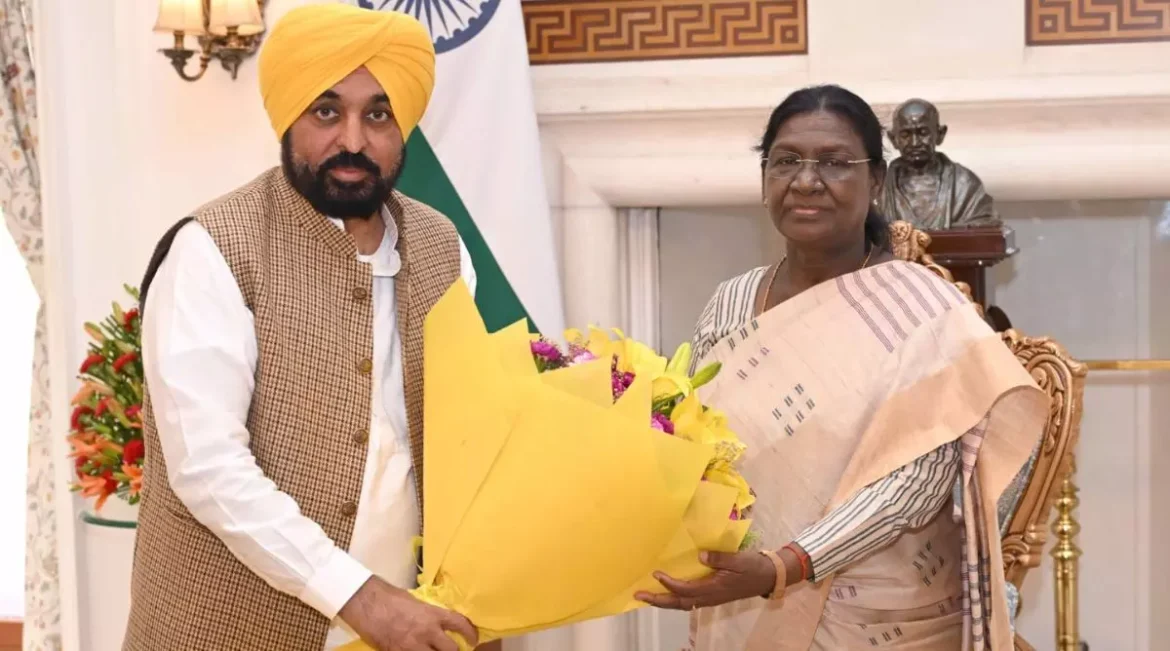 पंजाब के मुख्यमंत्री भगवंत सिंह मान ने राष्ट्रपति से की मुलाकात, ‘पंजाब के गद्दार’ राज्यसभा सदस्यों की सदस्यता रद्द करने की मांग की