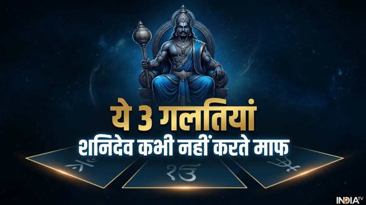 शनि देव की 'हिट लिस्ट' में हैं ऐसे लोग; इन 3 गलतियों की न्यायाधीश के दरबार में नहीं मिलती कोई माफी