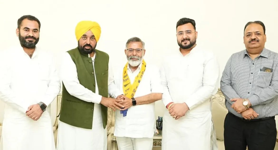 भाजपा के वरिष्ठ नेता अनिल कुमार सेठी आम आदमी पार्टी में शामिल