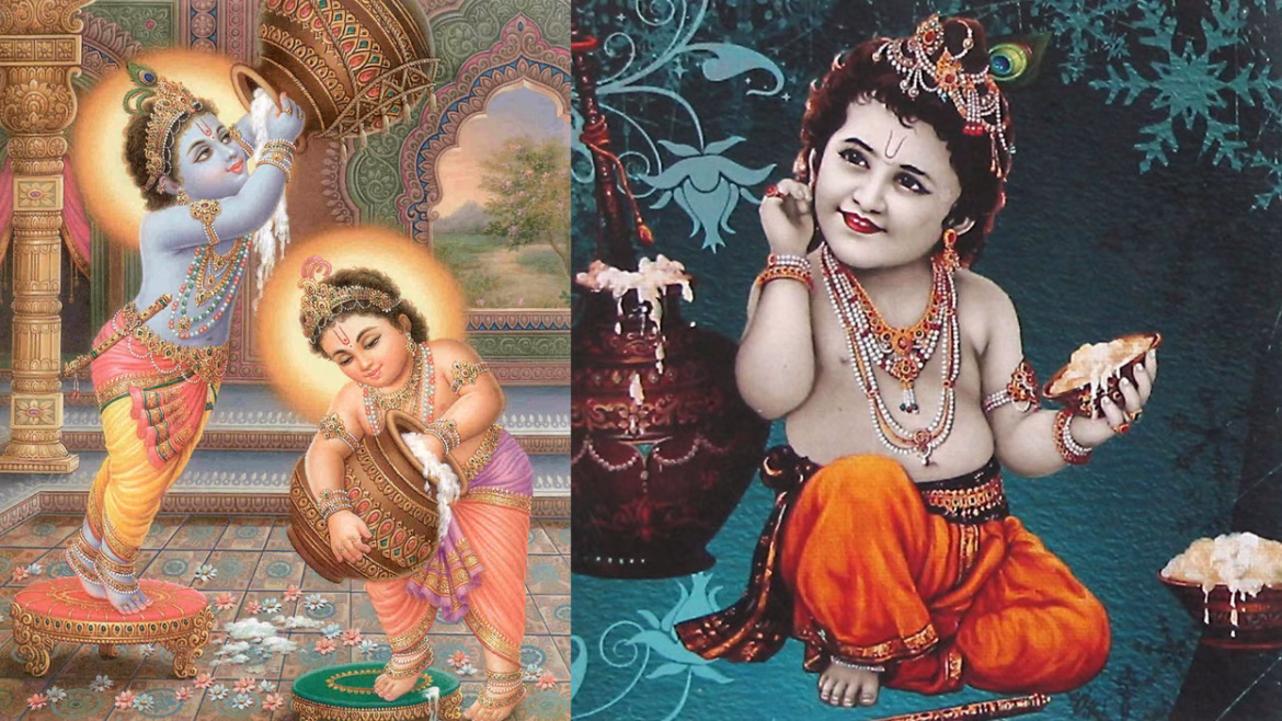 माखन चोरी का अद्भुत रहस्य: श्रीकृष्ण क्यों खाने से ज्यादा माखन जमीन पर बिखेरते थे?