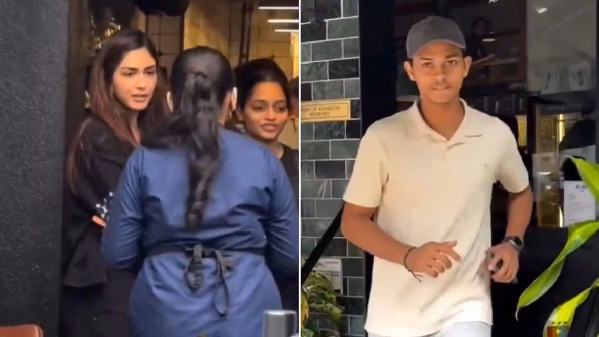 म्रुणाल ठाकुर और यशस्वी जायसवाल के बीच अफेयर की चर्चाएं तेज: मुंबई के बांद्रा कैफे से वायरल वीडियो ने बढ़ाई अफवाहें