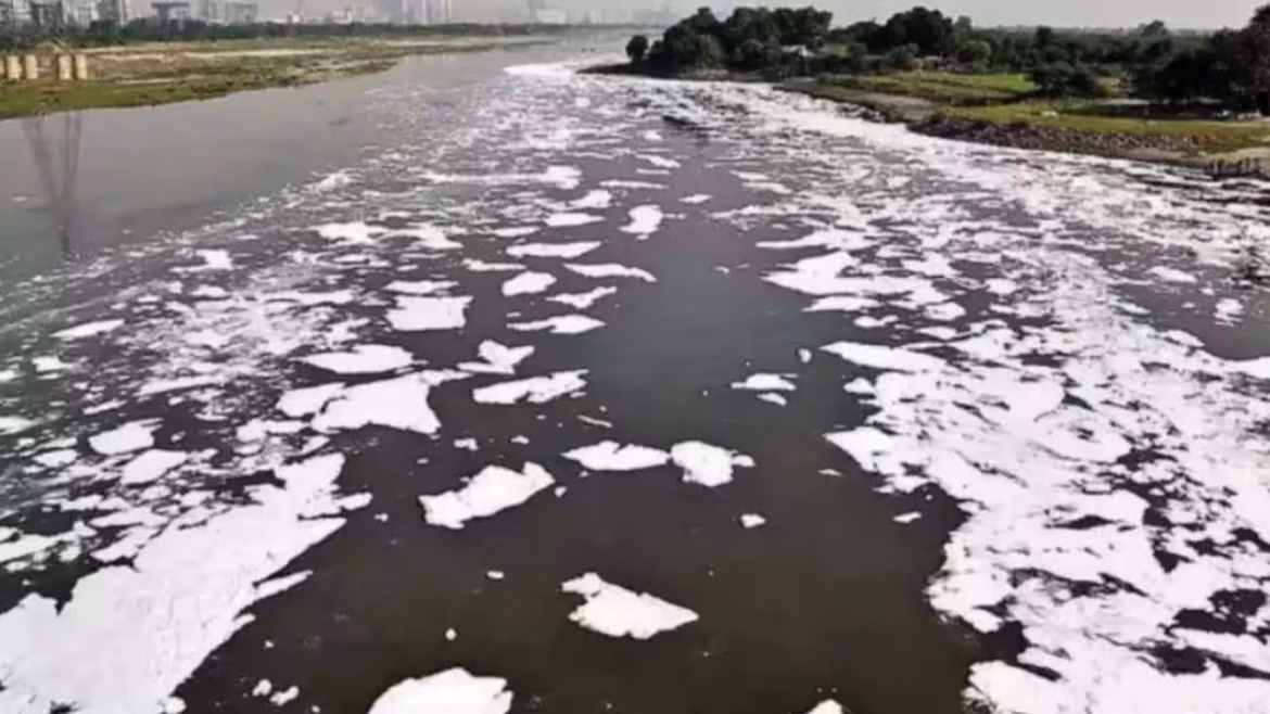 यमुना की बदहाली पर आम आदमी पार्टी का बीजेपी सरकार पर करारा हमला: 'कागजी सफाई' और 'नकली दावों' की खुली पोल