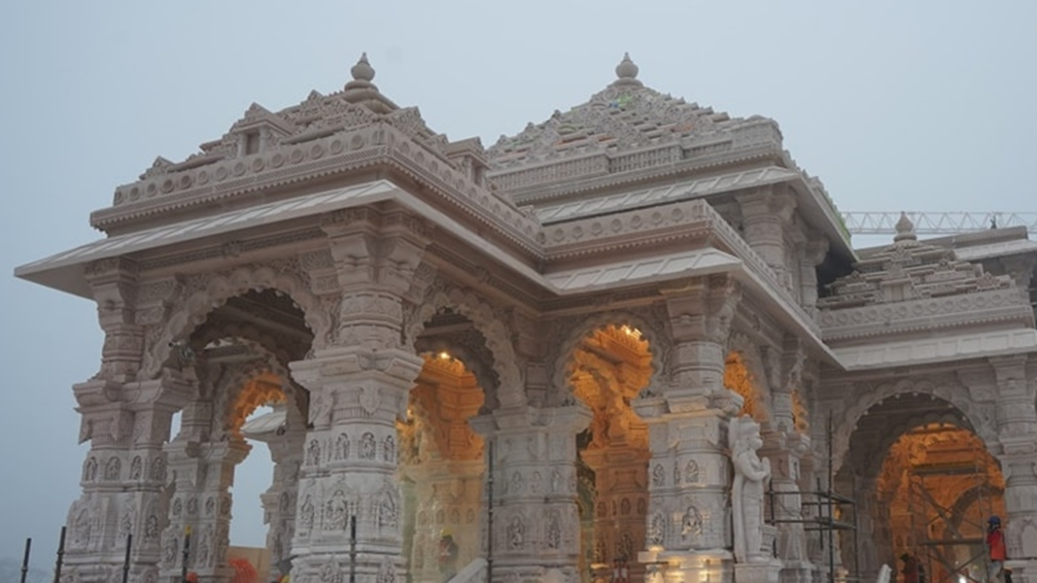 अयोध्या राम मंदिर परिसर का निर्माण कार्य पूरा, पूर्ण स्मृति स्तंभ पर जल्द लगेगा ट्रस्ट का कांस्य लोगो