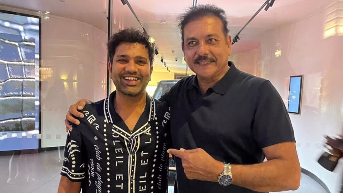 लंदन में रवि शास्त्री से मिले रोहित शर्मा, नए लुक ने जीता फैंस का दिल; संन्यास की अटकलों पर भी दिया जवाब