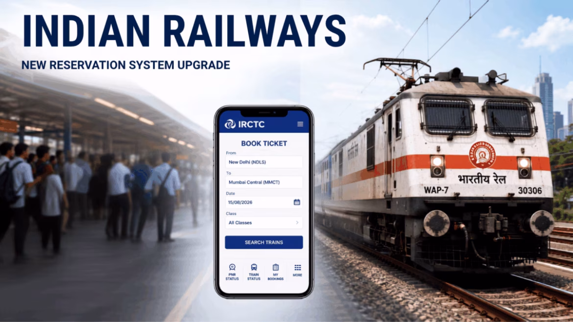 Indian Railways का बड़ा डिजिटल अपग्रेड! नया PRS सिस्टम एक मिनट में बुक करेगा 1.5 लाख टिकट, Tatkal में कम होगी परेशानी