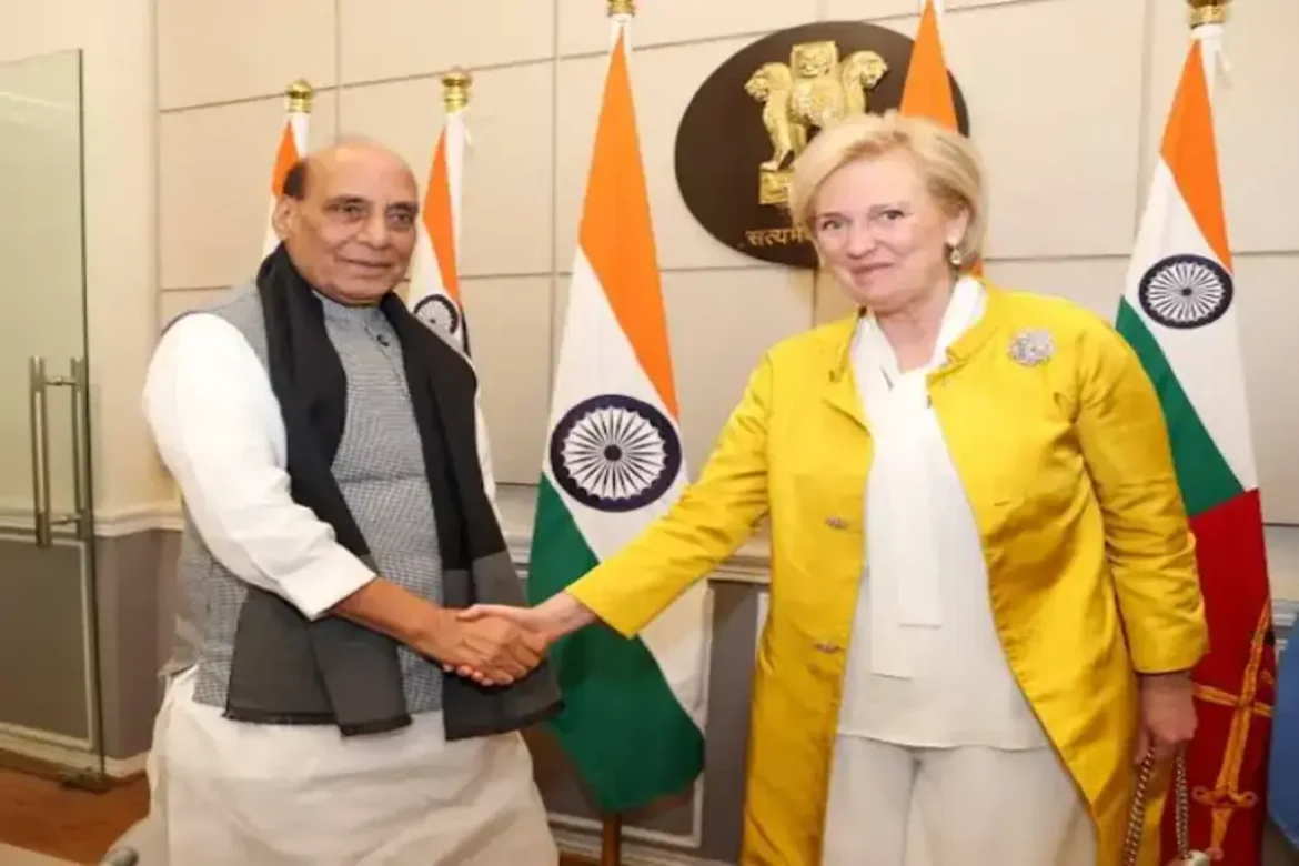 भारत-बेल्जियम रक्षा सहयोग को नई दिशा, राजनाथ सिंह ने रक्षा उद्योगों के बीच साझेदारी बढ़ाने पर दिया जोर