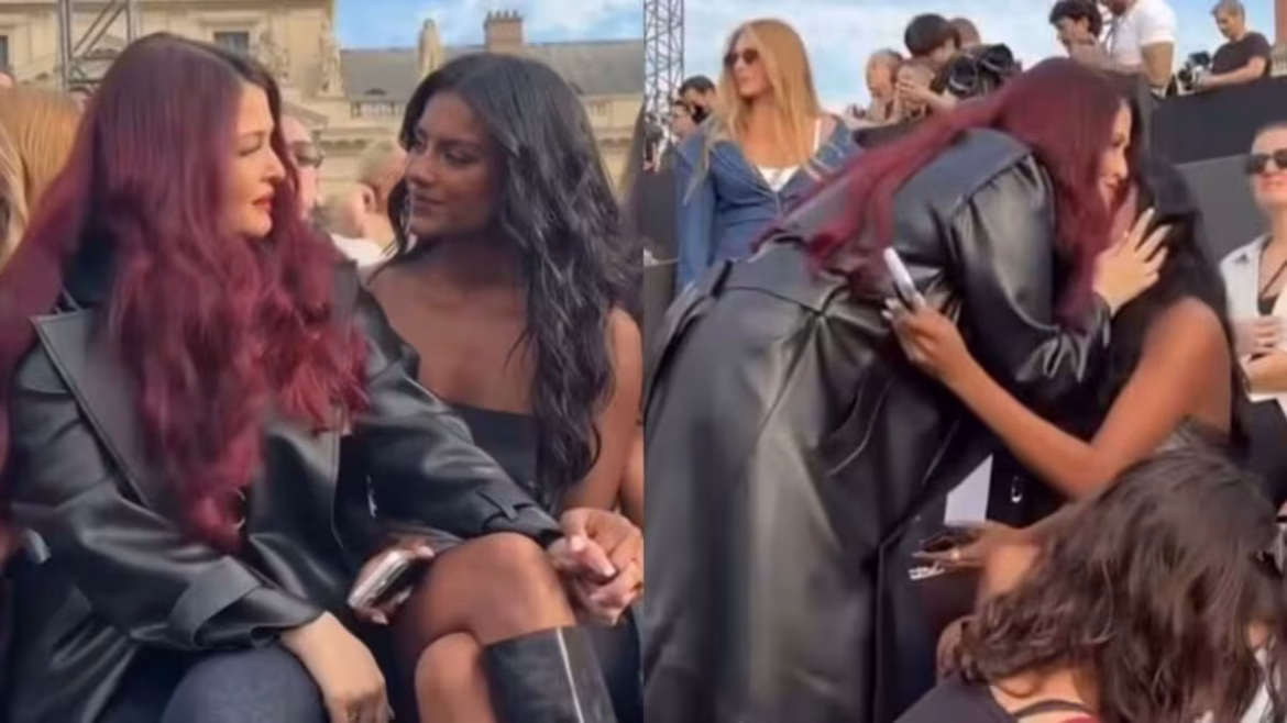Aishwarya Rai-Simone Ashley: पेरिस फैशन वीक में सिमोन एशले से मिलीं ऐश्वर्या राय, हाथों में हाथ डाले आईं नजर