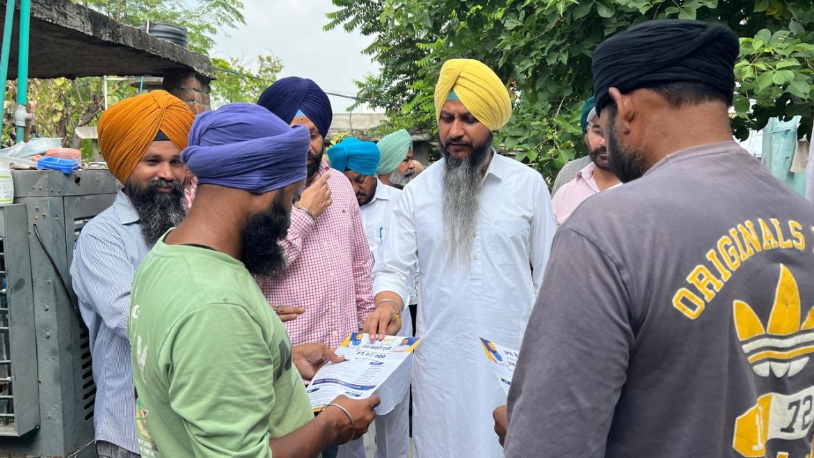 दसूहा में घर-घर पहुंचे करमबीर, मुफ्त बिजली-इलाज और बस यात्रा से परिवारों को राहत का AAP ने किया दावा
