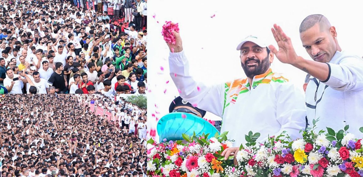 नशा मुक्त हरियाणा नमो मैराथन में उमड़ा जनसैलाब, नायब सिंह सैनी ने सूरजकुंड से दिखाई हरी झंडी