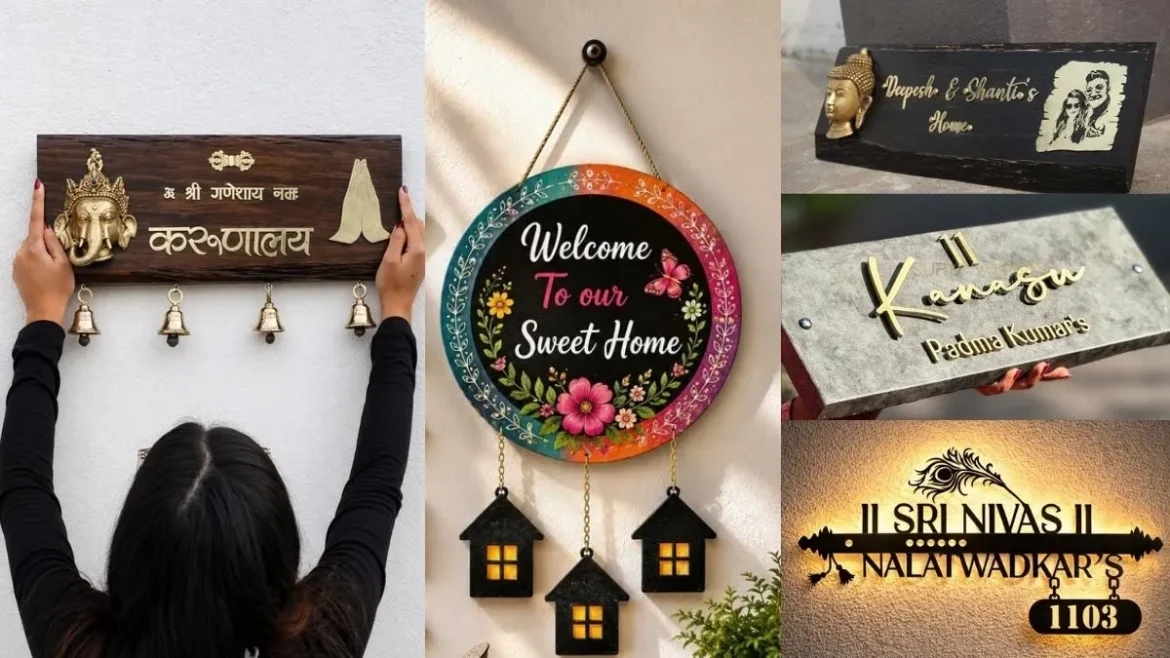 घर की नेमप्लेट के लिए लकड़ी, मेटल या पत्थर? जानें वास्तु के अनुसार कौन-सा है शुभ