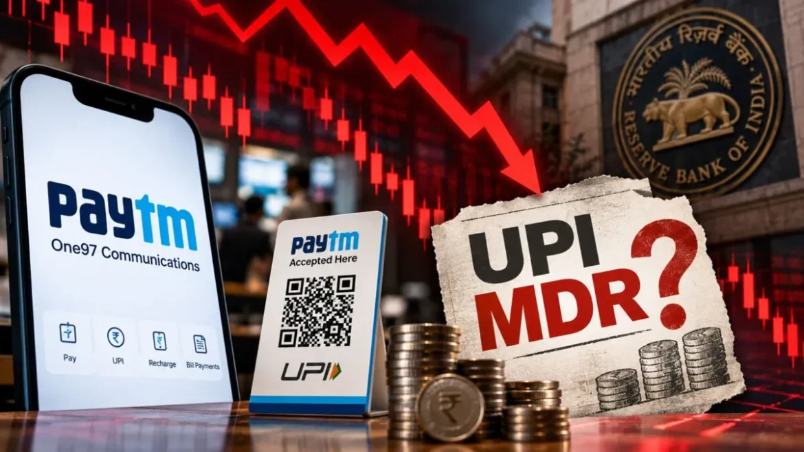 Paytm Share Price: 10% तक टूटा शेयर, UPI MDR लागू होने में देरी की खबर से Paytm-Pine Labs-MobiKwik पर दबाव