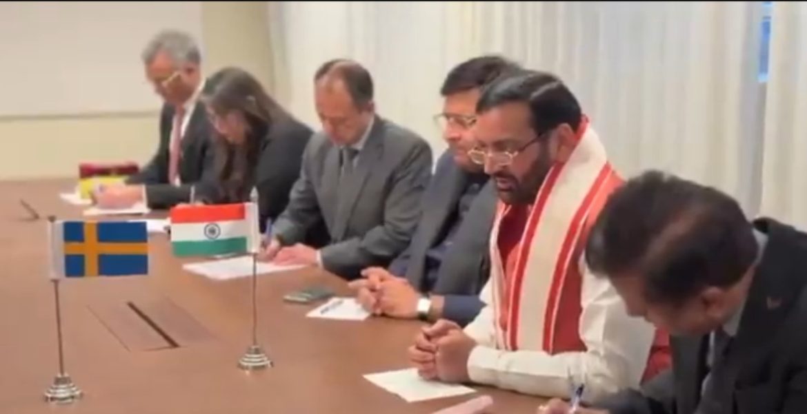 नायब सिंह सैनी ने स्वीडन के मंत्री बेंजामिन डौसा से की मुलाकात, 5 साल में व्यापार-निवेश दोगुना करने पर जोर