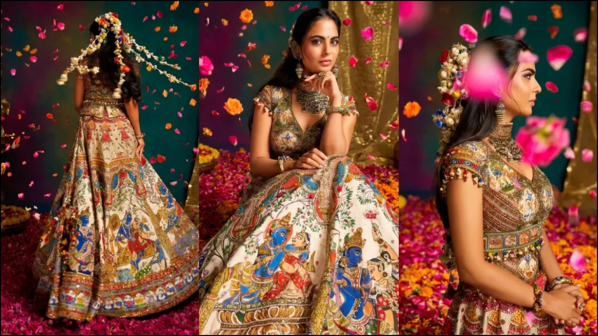 Isha Ambani Navratri Look: ईशा अंबानी के लहंगे पर दिखी राधा-कृष्ण की रासलीला, 2,000 घंटे में हुआ तैयार