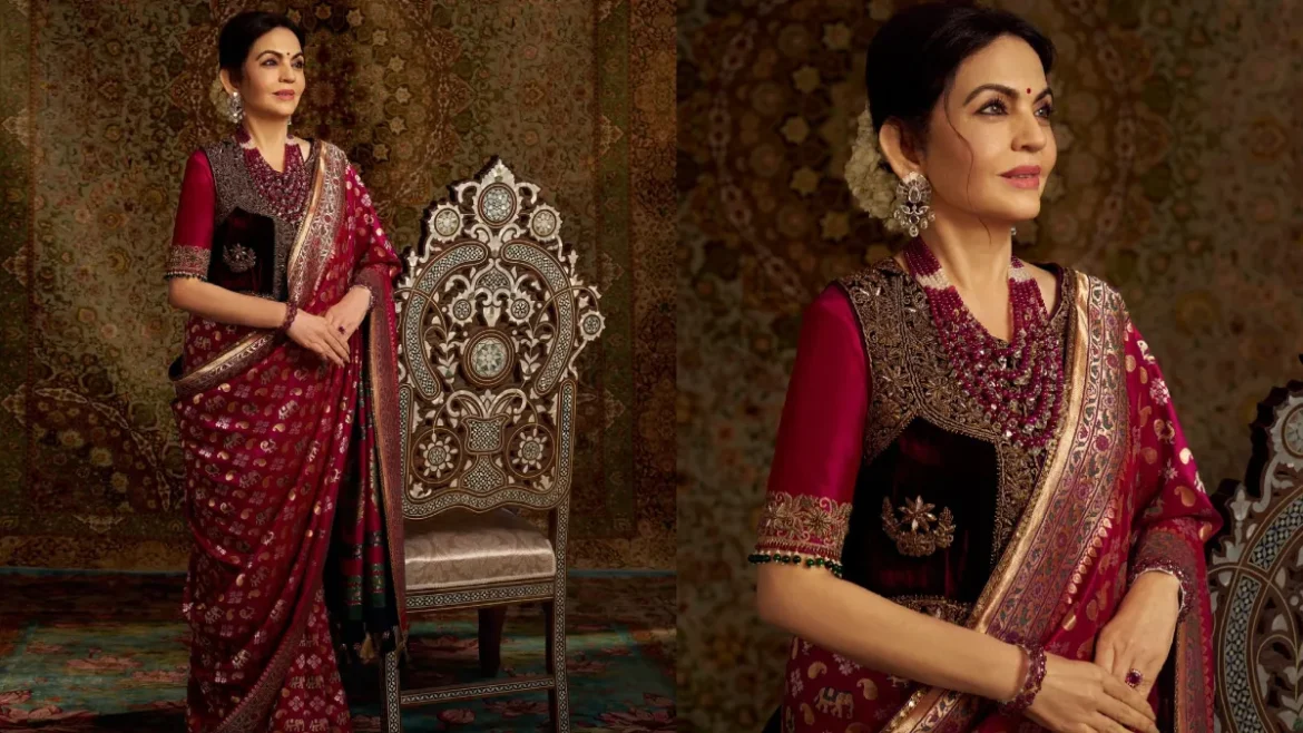 नीता अंबानी Saree: नीता अंबानी की विंटेज साड़ी में दिखा शाही अंदाज, 5 महीने में हाथ से हुई तैयार